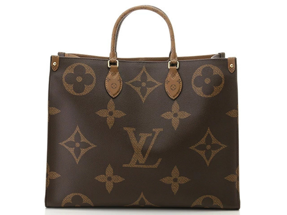 LOUIS VUITTON Shoulder Tote Bag On The Go Giant Monogram